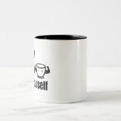 Bet On Yourself Bold Motivation Self Belief Zweifarbige Tasse (Mittel)