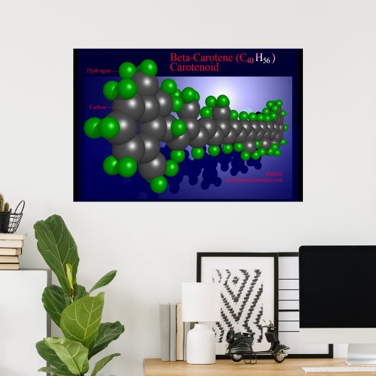Beta-Carotin (Druck) Poster (Heimbüro)