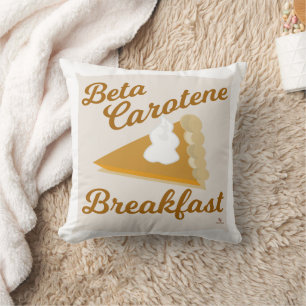 Beta-Carotin-Erntedank-Frühstück-Humor-Slogan Kissen