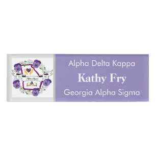 Beta Epsilon kleine Namensschild zentriert editier Namenschild