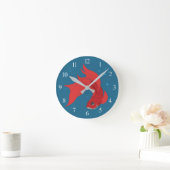 Beta Fish Runde Wanduhr (Zuhause)