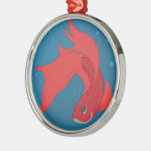 Beta Fish Silbernes Ornament (Links)