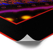 Beta Lyrae Plakat - rote Grenze (Ecke)