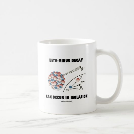 Beta-Minus des Zerfalls kann isoliert auftreten Kaffeetasse (Rechts)
