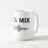 Beta Mix - Audio Waveform Kaffeetasse (VorderseiteRechts)