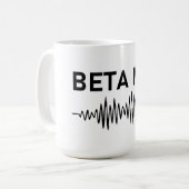 Beta Mix - Audio Waveform Kaffeetasse (Vorderseite Links)