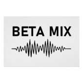 Beta Mix - Audio Waveform Poster (Vorderseite)