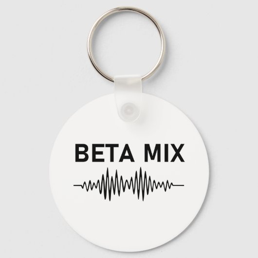 Beta Mix - Audio Waveform Schlüsselanhänger (Vorderseite)