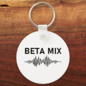 Beta Mix - Audio Waveform Schlüsselanhänger (Vorderseite)