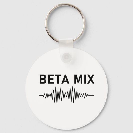 Beta Mix - Audio Waveform Schlüsselanhänger (Rückseite)