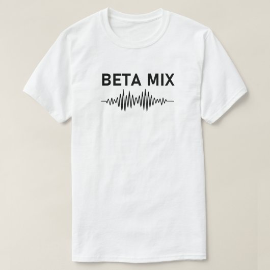 Beta Mix - Audio Waveform T-Shirt (Design vorne)