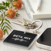 Beta Mix - Audio Waveform V2 Schlüsselanhänger (Vorderseite rechts)