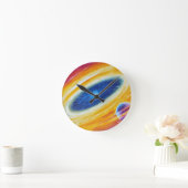 Beta pictoris runde wanduhr (Zuhause)