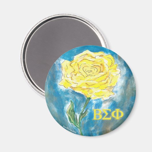 Beta Sigma Phi Magnet (Vorderseite/Rückseite)