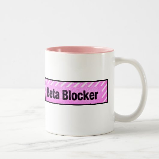 BETAblocker-KAFFEE-TASSE Zweifarbige Tasse (Rechts)