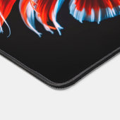 Betafisch aus schwarz schreibtischunterlage (Ecke)