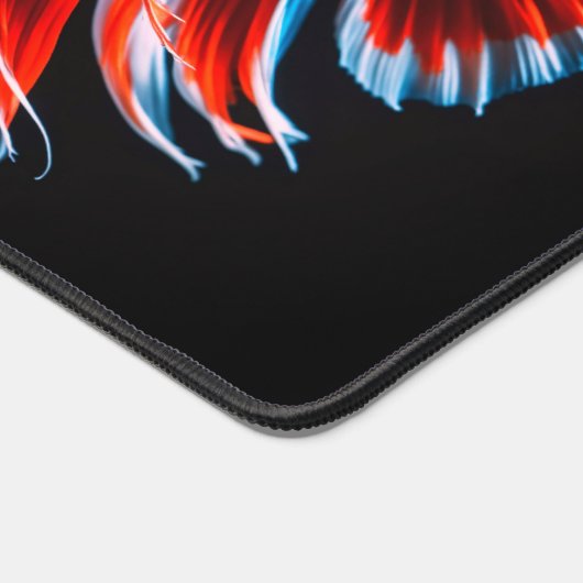 Betafisch aus schwarz schreibtischunterlage (Ecke)