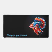 Betafisch aus schwarz schreibtischunterlage (Vorderseite)