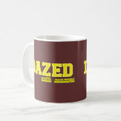 Betäubt mit Wurst Kaffeetasse (Vorderseite Links)