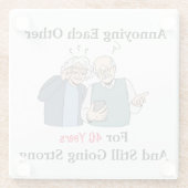 Betäubung Glasuntersetzer (Rückseite)