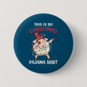 Betäubung Schaf Das ist mein Weihnachts-Pajama-Wei Button (Vorderseite)