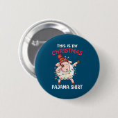 Betäubung Schaf Das ist mein Weihnachts-Pajama-Wei Button (Vorne & Hinten)