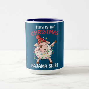 Betäubung Schaf Das ist mein Weihnachts-Pajama-Wei Tasse