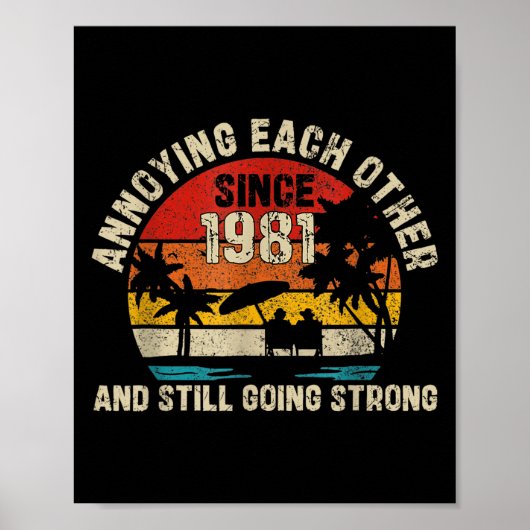 Betäubung seit 1981 44. Hochzeit Poster (Vorne)