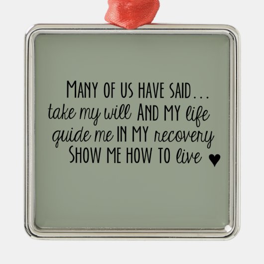 Betäubungsmittel-anonyme 3. ornament aus metall (Vorne)