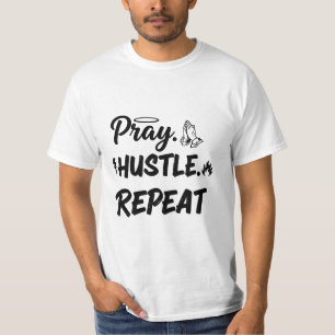 Bete, arbeite, wiederhole – Spirituelle Motivation T-Shirt