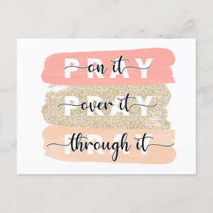 Bete auf der IT Card Religious Card Postkarte