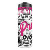 Bete darüber thermosbecher (Vorderseite)