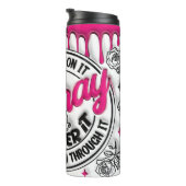 Bete darüber thermosbecher (Nach rechts gedreht)