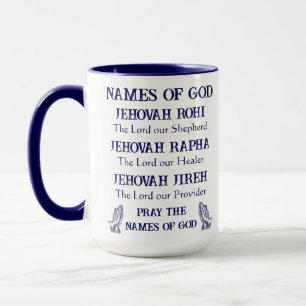 Bete die Namen Gottes, die Christlichen Kaffeemugs Tasse