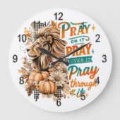 Bete drauf... große wanduhr (Vorderseite)