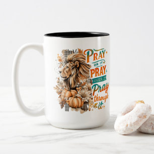Bete drauf... zweifarbige tasse