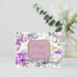 Bete ein Buch für die florale Postkarte von heute