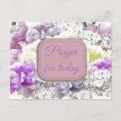 Bete ein Buch für die florale Postkarte von heute (Vorderseite)