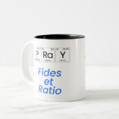 Bete: Fides et Ratio Zweifarbige Tasse (Vorderseite Links)