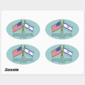 Bete für den Frieden von Jerusalem Stickers (Blatt)