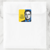 Bete für den Ruhm und die Rettung der Ukraine Quadratischer Aufkleber (Tasche)