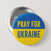 Bete für die Ukraine Button (Vorne & Hinten)