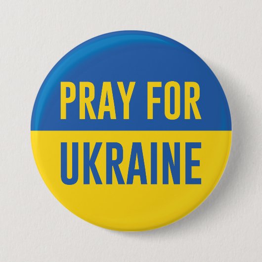 Bete für die Ukraine Button (Vorderseite)