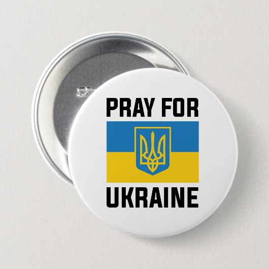 Bete für die Ukraine Button (Vorne & Hinten)