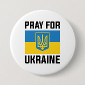 Bete für die Ukraine Button (Vorderseite)