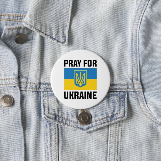 Bete für die Ukraine Button (Beispiel)