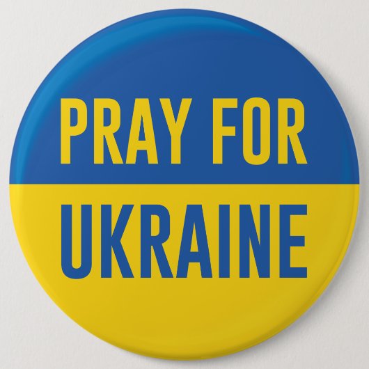 Bete für die Ukraine Button (Vorderseite)