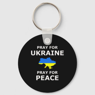 Bete Für Die Ukraine Frieden Ukraine-Flagge Schlüsselanhänger