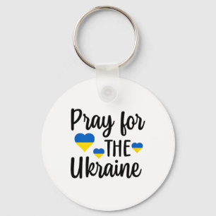 Bete Für Die Ukraine Herz Schlüsselanhänger