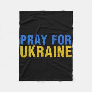 Bete Für Die Ukraine Ich Stehe Für Die Ukraine Shi Fleecedecke